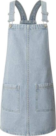 Pepe Jeans London Chique Overall Rok Jurk - Dames - Korte kleedjes - Blauw - S - Kleedjes