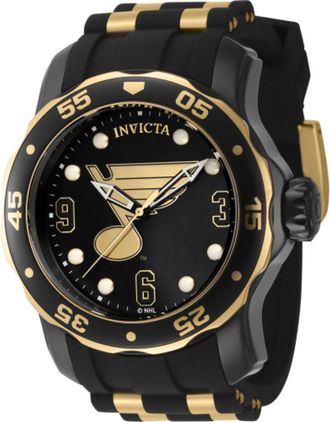 Invicta NHL St. Louis Blues Quartz Black Dial Mens Watch 42313