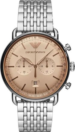 Emporio Armani Ar 11239 Horloge - Heren - Horloges - Grijs - ONE Size - Accessoires