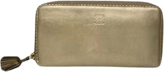 Loewe Pre-owned Wallets, female, Yellow, Size: ONE SIZE Pre-owned Leather Wallet
