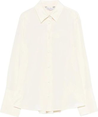 Max Mara Mxpvoliera Shirt - Dames - Overhemden - Beige - S - Overhemden