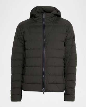 Canada Goose Men & apos;s Crofton Packable Quilted Matte Ripstop Hoodie