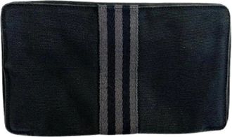 Herm&egrave;s Pre-owned Wallets, female, Black, Size: ONE SIZE Pre-owned Cotton Wallet