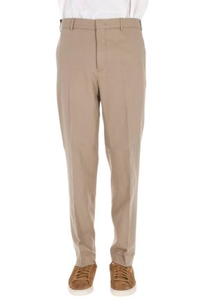 Pantaloni Torino Master Fit Cotton-Linen Trousers
