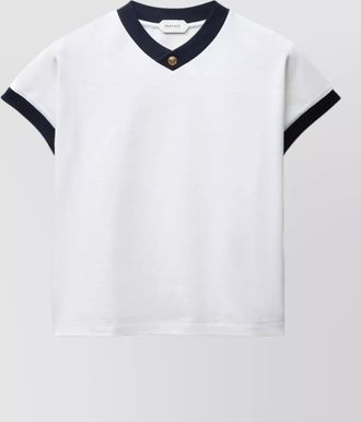 Versace slim-fit cotton v-neck t-shirt