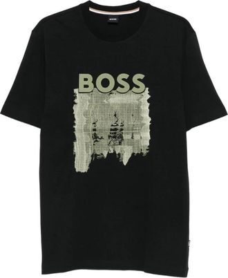 HUGO BOSS Hombre, Camisetas, Negro, Talla: 2XL