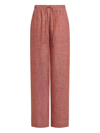 12 Storeez drawstring linen trousers - Red