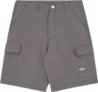 PROPAGANDA Cargo shorts met versterkte stiksels - Heren - Korte Broeken - Grijs - L - Katoen - Korte Broeken