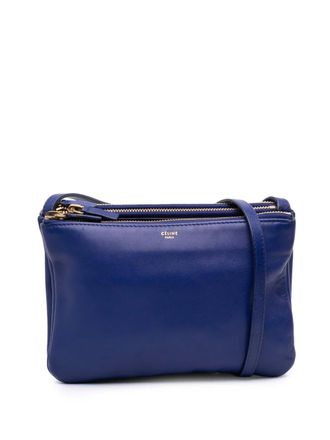Celine 2013 kleine Lambskin Trio crossbodytas - Blauw
