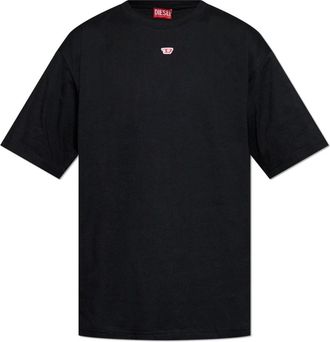 Diesel T-Boxt-D T-Shirt - Dames - T-shirts - Zwart - XL - Katoen - Tops