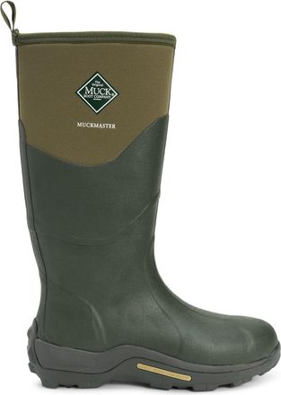 The Original Muck Boot Company Unisex Muckmaster Hi Pull On Waterproof Wellington Boot, Green, 12