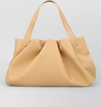 Themoir&egrave; shoulder bag pleated design dual handles