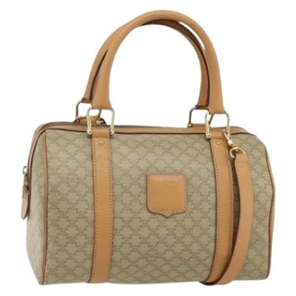 Celine Pre-owned Handbags, female, Beige, Size: ONE SIZE Pre-owned Vintage Boston Bag