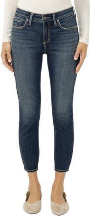 Silver Jeans Co Elyse Crop Skinny Jeans in Bonnie at Nordstrom, Size 26 X 26