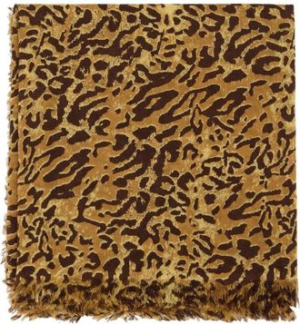 Isabel Marant Alecia Sjaal - Dames - Wintersjaals - Bruin - ONE Size - Wol - Accessoires