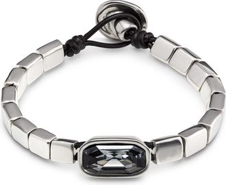 UNOde50 Square Plate Crystal Bracelet