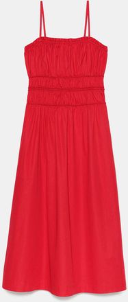 Kate Spade New York Smocked Strapless Midi Dress