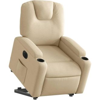 vidaXL Vidaxl - Sill&oacute;n El&eacute;ctrico Reclinable Elevable De Tela Color Crema