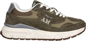 Aeronautica Sneakers - Heren - Sneakers - Groen - 46 EU - Leer - Schoenen