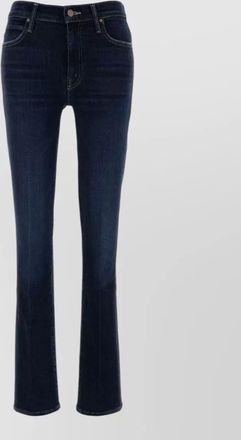 Mother denim mid-rise straight-leg jeans