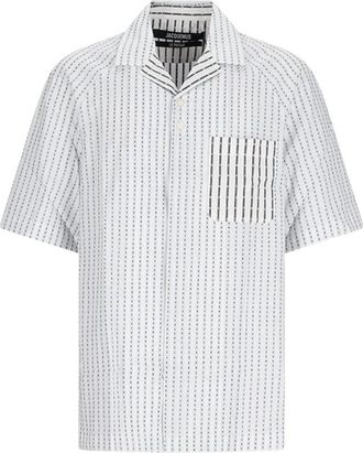 Jacquemus La Chemise Romarin MC - Heren - Korte mouwen Overhemden - Veelkleurig - M - Katoen - Overhemden