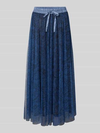 More & More More & More Maxirock mit floralem Allover-Print in Marine, Gr&ouml;&szlig;e 34