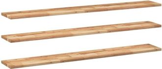 vidaXL Floating Shelves 3 pcs 140x20x2 cm Oil Finished Solid Wood Acacia vidaXL