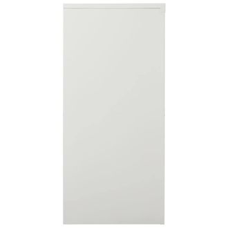 Berkfield Home Sliding Door Cabinet Light Grey 90x40x90 cm Steel | Size: 90 x 40 x 90 cm