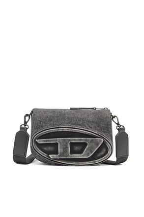 Diesel 1DR-Camera bag in washed denim - Crossbody Bags - Unisex - Grey