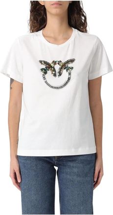 Pinko Pinko T-shirts en Polos - Dames - T-shirts - Wit - S - Tops