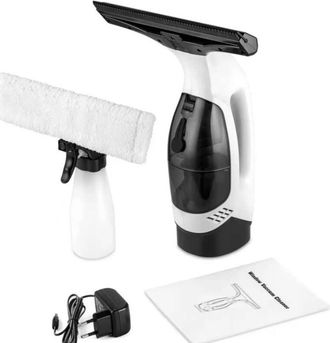 OEM Limpiador De Ventanas El&eacute;ctrico, Aspiradora De Bater&iacute;a Recargable Con Dep&oacute;sito Extra&iacute;ble, Botella Pulverizadora Y Pa&ntilde;o De Repuesto