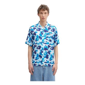 A Bathing Ape A Bathing Ape, Hombre, Camisas, Azul, Talla: L