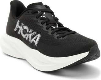 Hoka One One Mach 7 Running Shoe in Black /White at Nordstrom, Size 10.5