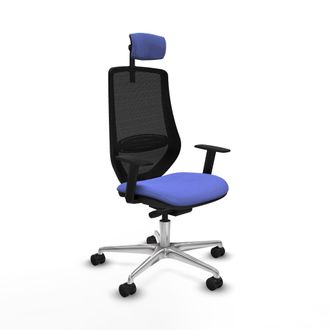 Piqueras y Crespo Silla De Oficina Piqueras Y Crespo D086n2w Azul Claro Ajustable