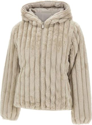 Save The Duck Este Reversible Jacket - Dames - Jassen - Beige - XS - Polyester - Jassen