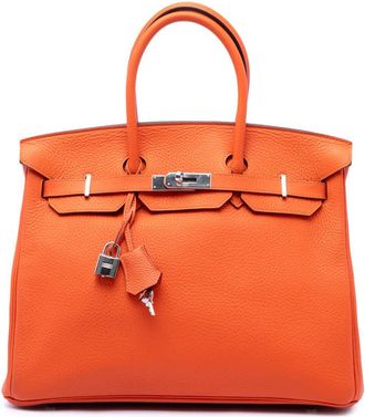 Herm&egrave;s Pre-owned Hermes Clemence Birkin Retourne 35 Satchel Ladies HSU7JQRC6FTB6RC7