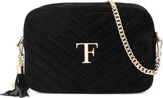 Tiffany & Fred Quilted Suede Camera Bag