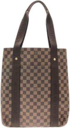Louis Vuitton Pre-owned Tote Bags, male, Brown, Size: ONE SIZE Pre-owned Damier Bobur Coated Canvas Shoulder Bag