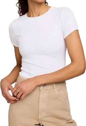Gentle Fawn Shania Short Sleeve Tee In White