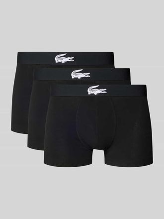Lacoste Trunks aus Baumwoll-Mix im 3er-Pack in Black, Gr&ouml;&szlig;e XXL