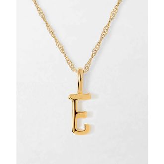 Edge of Ember Solid Gold Initial Necklace at Nordstrom, Size 17