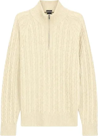 HUGO BOSS H-Furore Zip Knit - - Sweatshirts & Hoodies - Uomo - Beige - XL