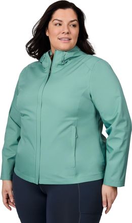 Free Country Womens Plus Size X2O Packable Rain Jacket