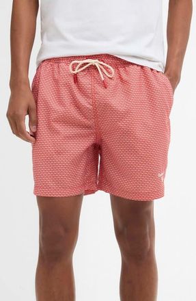 Barbour Shell Swim Trunks in Red at Nordstrom, Size Xx-Large