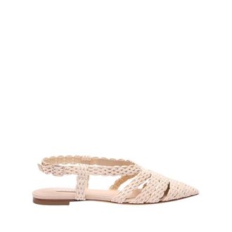 Casadei Ballerinas, female, Beige, Size: 11 US Avenida Ballet