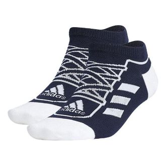 adidas logo Training Sports Socks Couple Style 2 Pairs Black GN8861