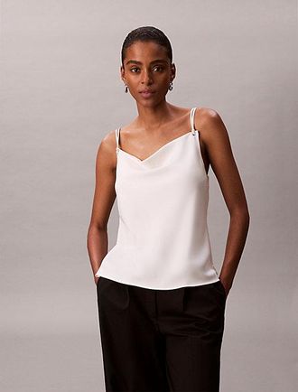 Calvin Klein Top De Sat&eacute;n Mate