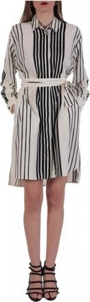 Marella Agnelli Long Stripe Dress - Dames - Shirt Kleedjes - Veelkleurig - M - Kleedjes
