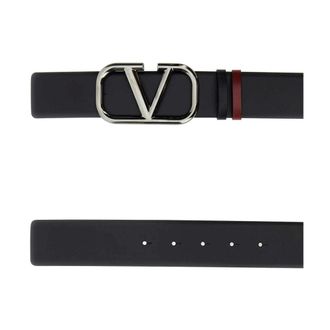 Valentino Garavani Belts, male, Black, Size: 90 CM VLogo Signature Belt
