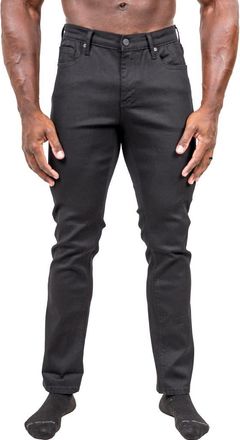 Maceoo Marthyr Slim Fit Jeans in Black at Nordstrom, Size 34